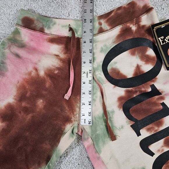 NEW Outer Banks Tie Dye Sweatpants Women Size M Brown Pink Green - Picture 5 of 9